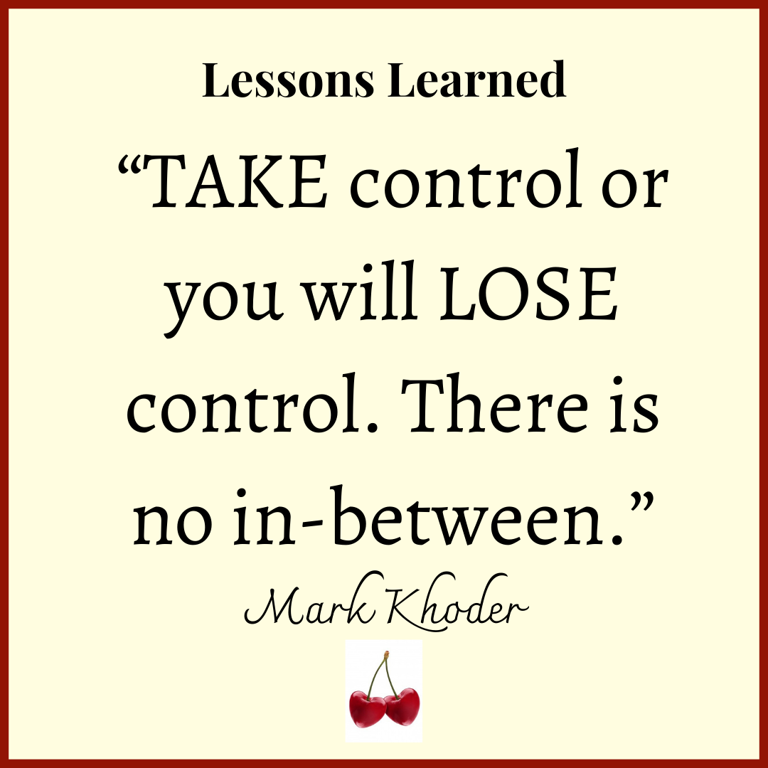 Why Control is Important [Lessons Learned] – Coach Suzie