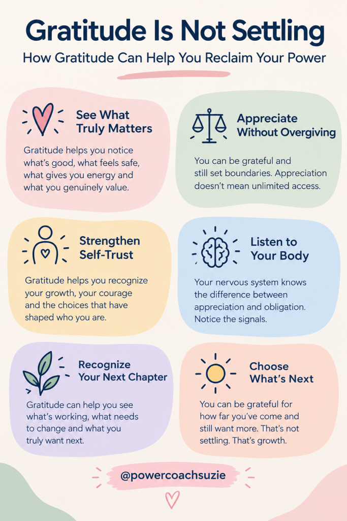 Gratitude can strengthen self-worth, boundaries, emotional intelligence and self-trust without asking you to settle or ignore what hurts.